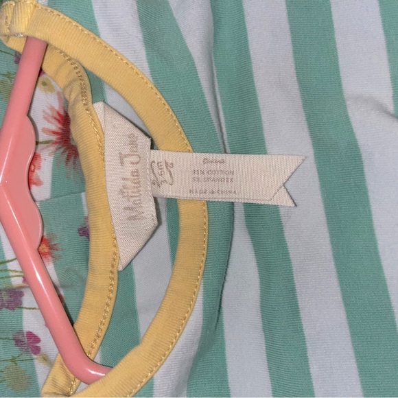 💟 5/$25 Matilda Jane Green Striped Dresss - Picture 4 of 4